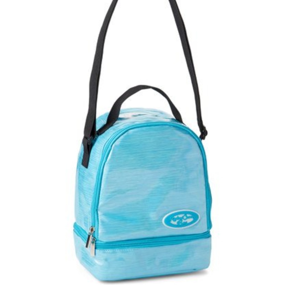 Aqua Lunch Bag W/ Stickers